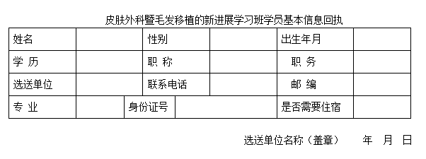 会议报名回执单