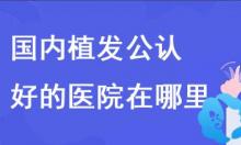 国内公认好的植发医院在哪里?植发技术好是他们成名的主因