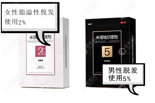 女性脂溢性脱发可以使用2%的米诺地尔搽剂