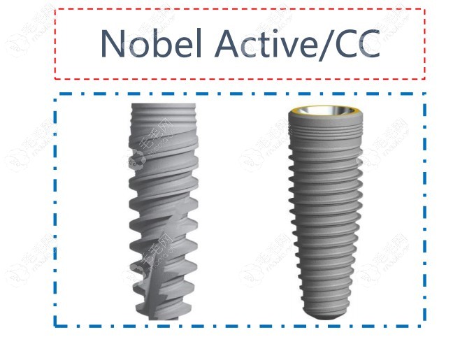 诺贝尔active和cc种植体