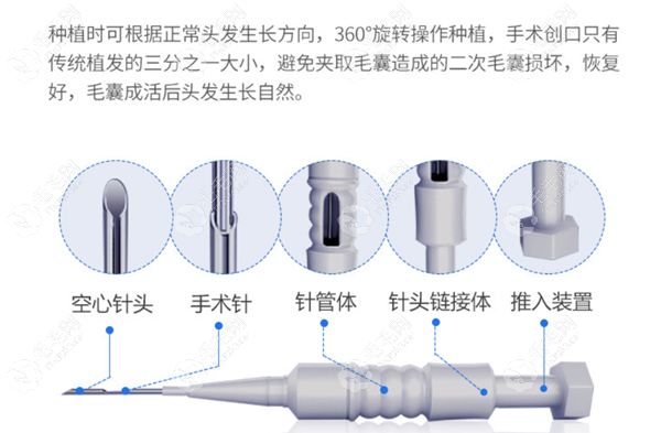 华肤的微针种植工具