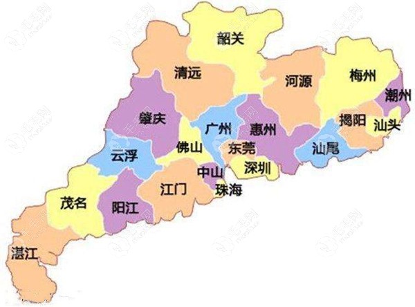 广东省江门市地理位置图