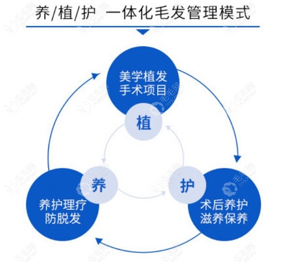 荆州华美植发，植养护，一体式毛发管理模式