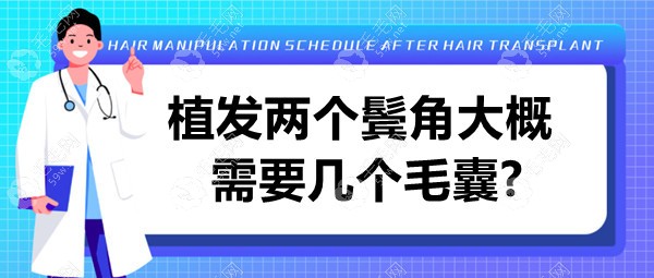 植发两个鬓角大概需要几个毛囊?我花几千够植鬓角吗