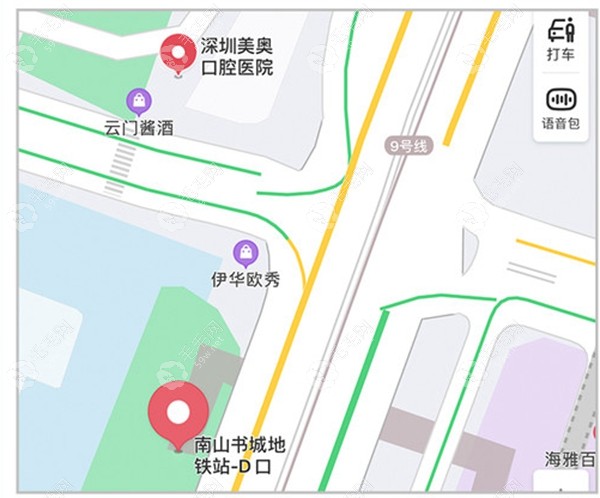 深圳美奥口腔交通路线