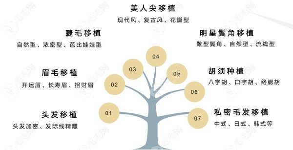 晉城正規(guī)植發(fā)醫(yī)院可以做的植發(fā)項目