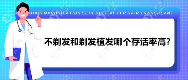 不剃发长发种植存活率高吗?与剃发相比数据上区别有多大