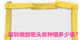 深圳做加密头发种植多少钱?深圳做男/女士头发加密价格不等