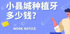小县城种植牙多少钱?县城种植牙价格4500一颗比大城市价格...