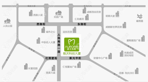 锦江区极光口腔地址展示图