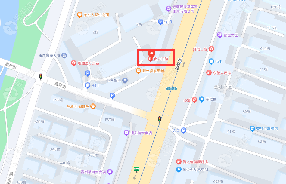 昆明良方口腔金江店地址