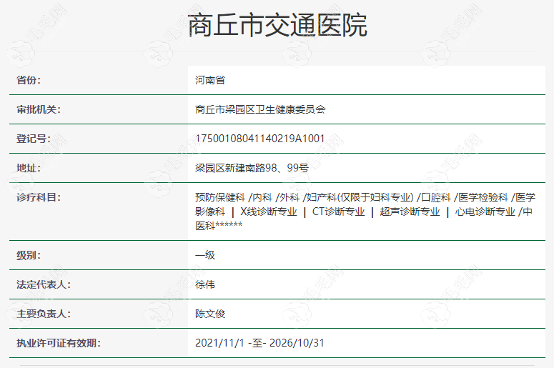 商丘交通医院中韩口腔资质