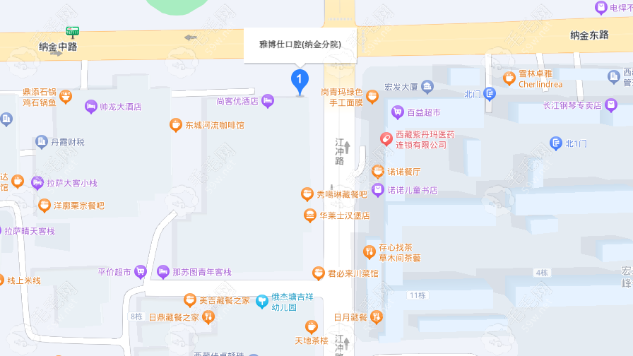 拉萨城东雅博仕口腔纳金路门诊部地址