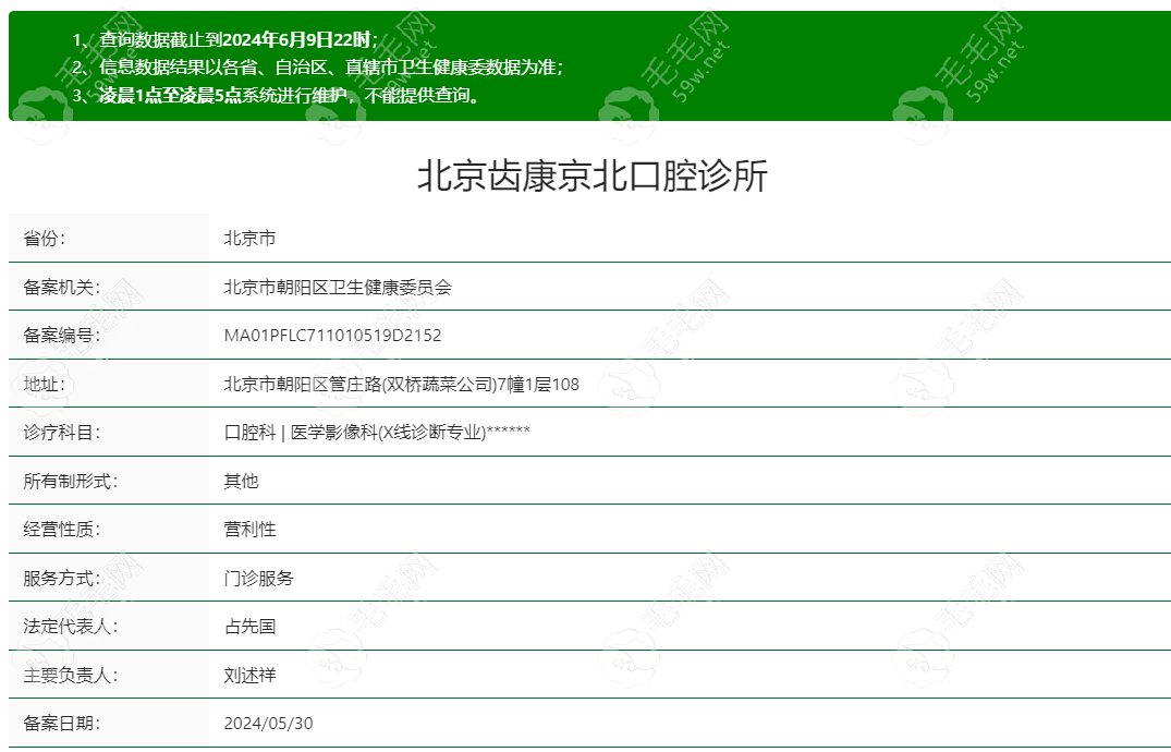 北京齿康京北口腔怎么样~毛毛网