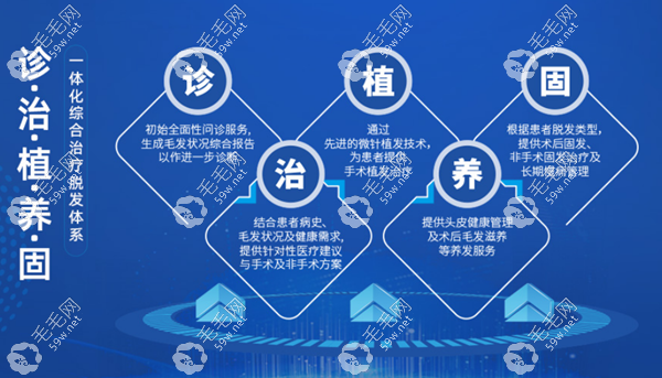 诊·治·植·养·固一体化综合治疗脱发体系