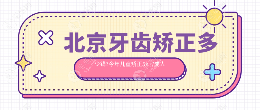 北京牙齿矫正多少钱?今年儿童矫正5k+/成人金属正畸价格8k起