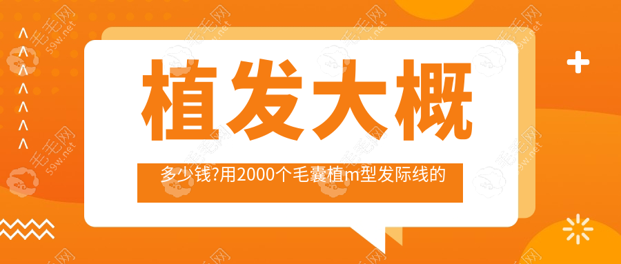 植发大概多少钱?用2000个毛囊植m型发际线的价格是...