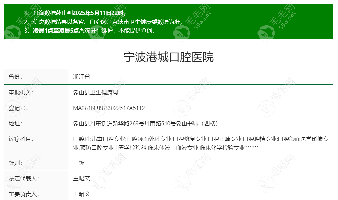 象山港城口腔醫(yī)院是正規(guī)二級醫(yī)院