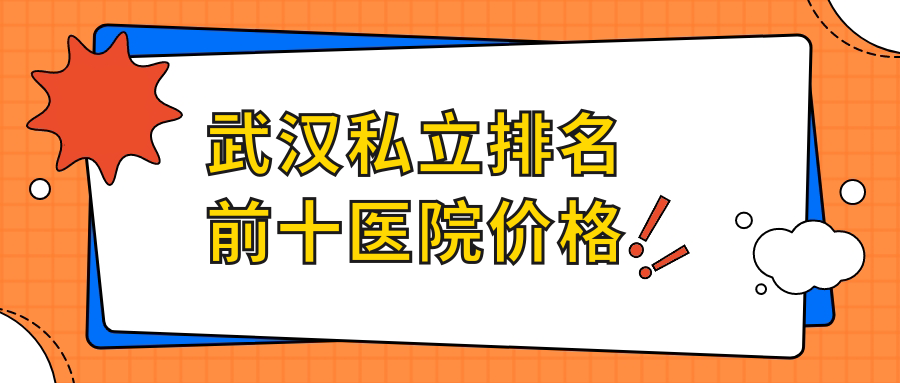 武汉私立排名前十医院价格