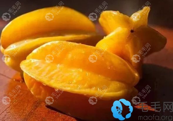 杨桃对头发具有保湿及增强弹性的作用