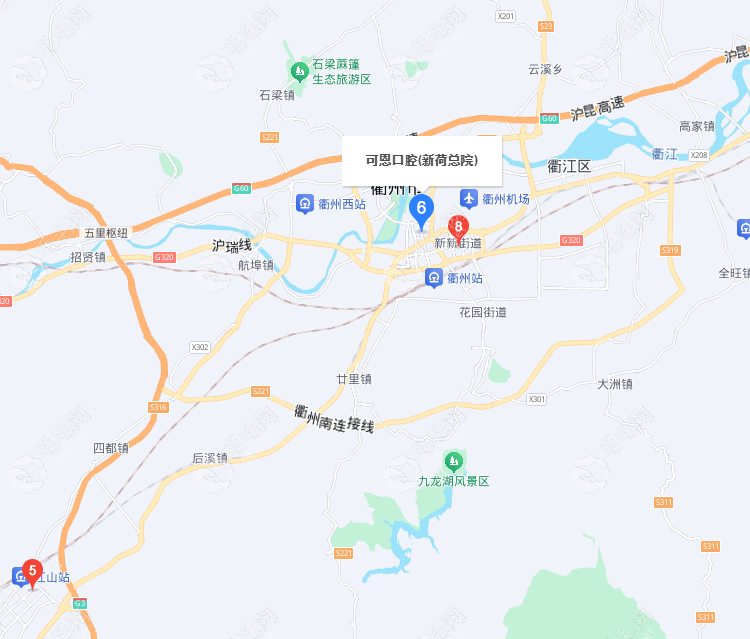 衢州可恩口腔位置