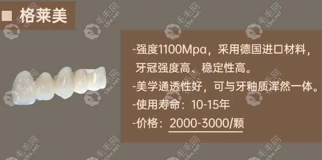 国内牙冠品牌格莱美排名怎么样