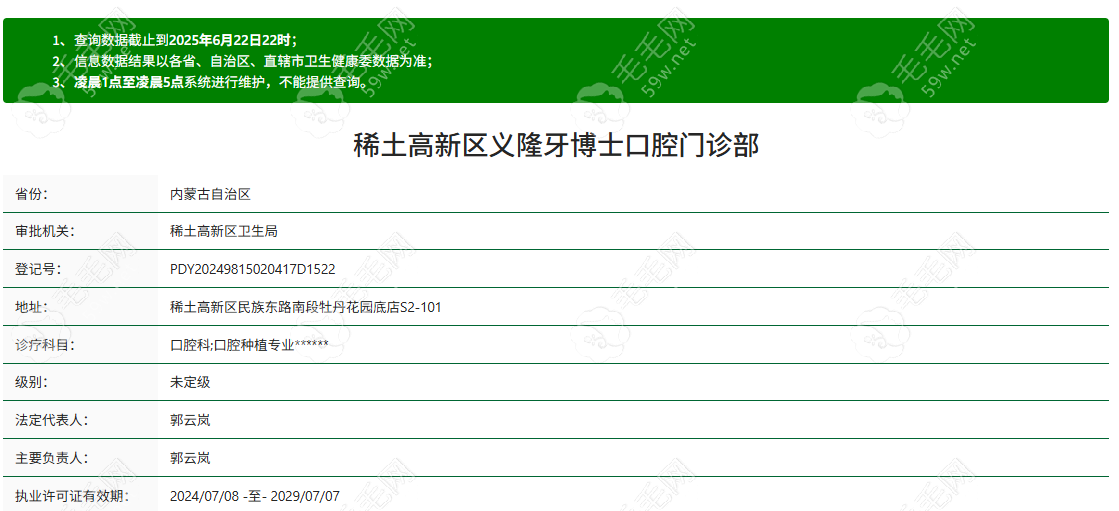 义隆牙博士口腔门诊部是正规医院