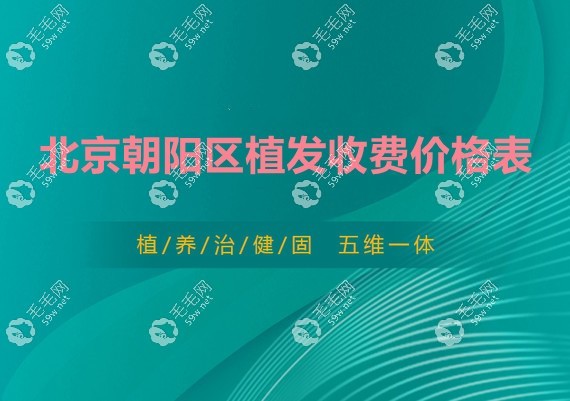 北京朝阳区植发收费价格表