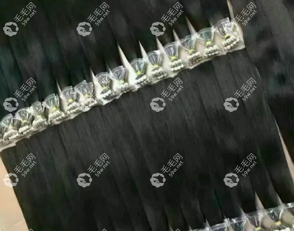 羽毛接发图片