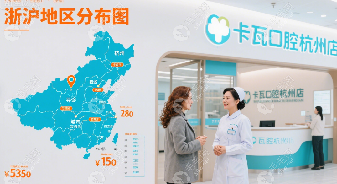 卡瓦口腔連鎖醫(yī)院地址分布