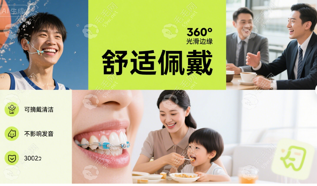 icoone自鎖托槽牙套矯正牙齒成效好