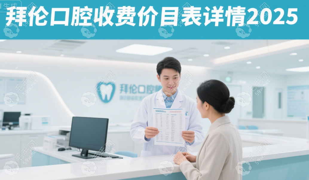 拜倫口腔收費(fèi)價目表詳情
