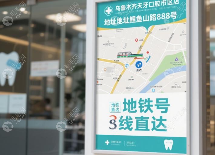 乌鲁木齐天牙口腔新市区店地址、乘车路线