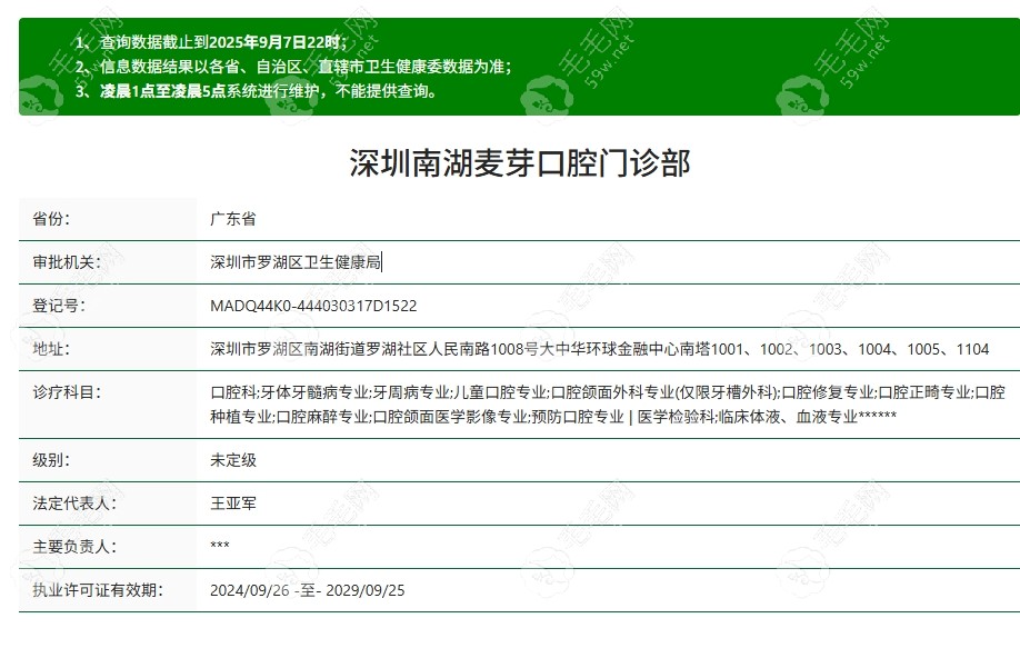 深圳南湖麥芽口腔資質(zhì)