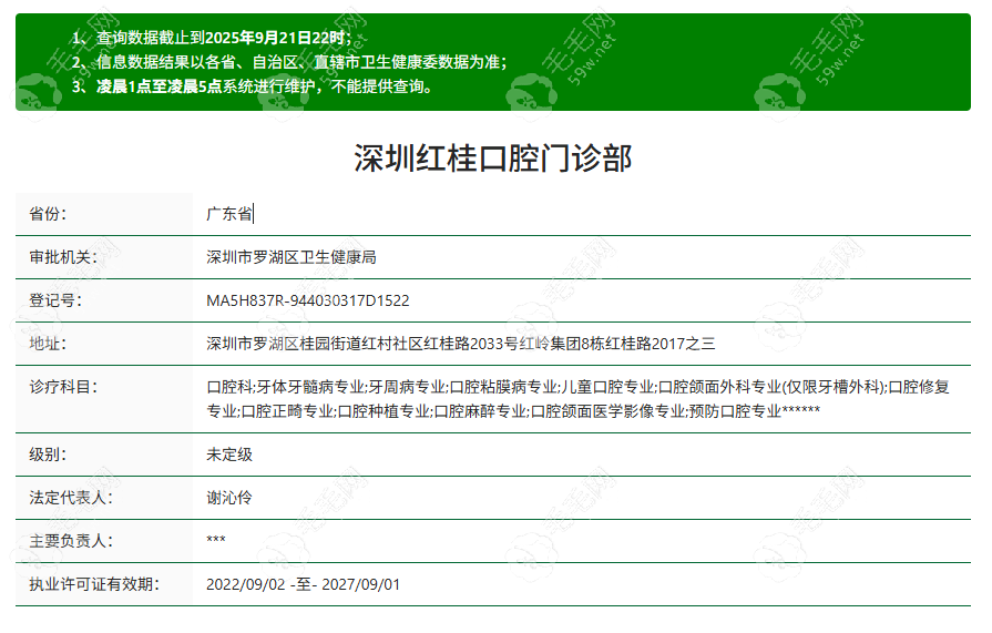 深圳红桂口腔资质59w.net 深圳红桂口腔资质59w.net