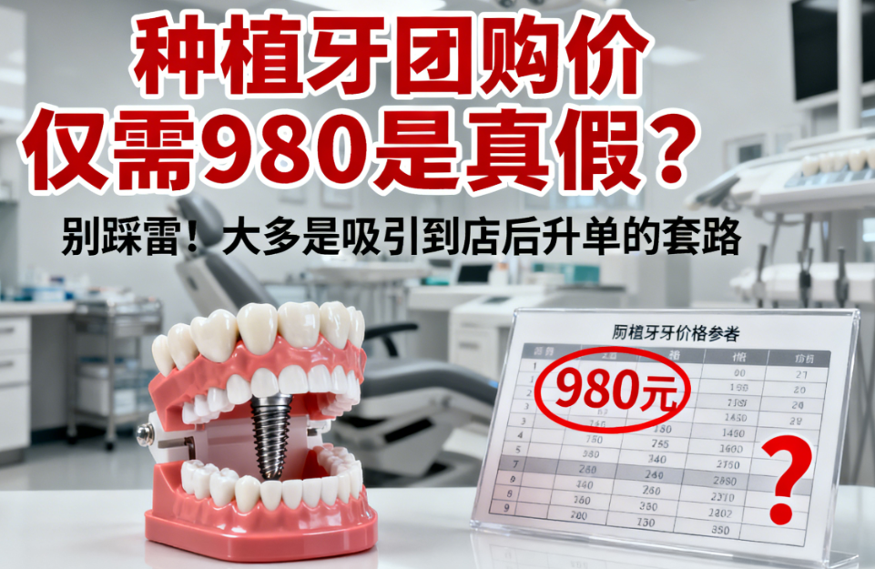 种植牙团购价仅需980是真假