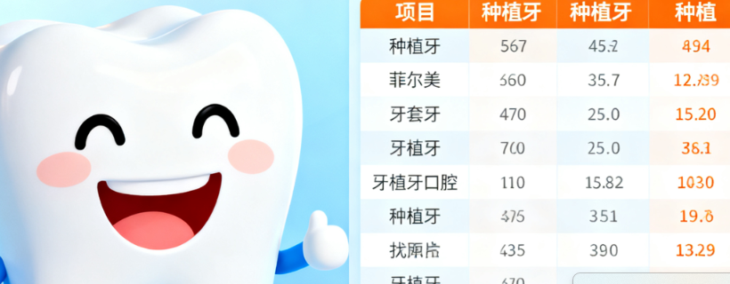 菲尔美口腔收费价目表