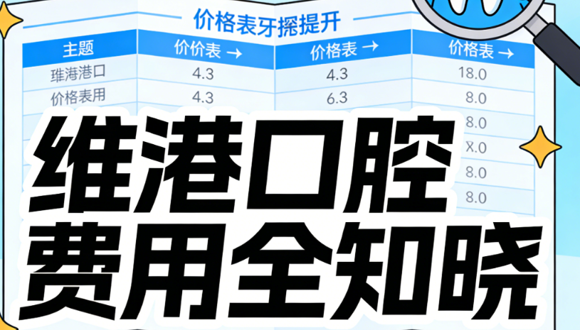 珠海维港口腔价格表