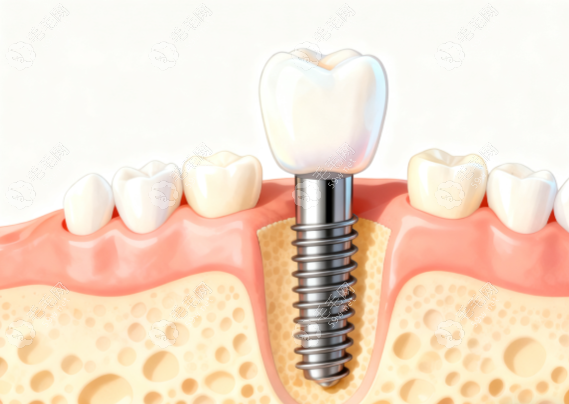 单颗种植牙修复