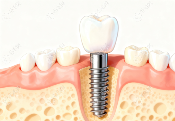 种植牙包含牙冠基台和植体