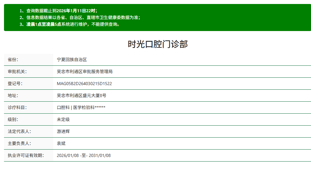 二、吴忠时光口腔地址细节：周边地标+交通指南，找店不迷路www.59w.net