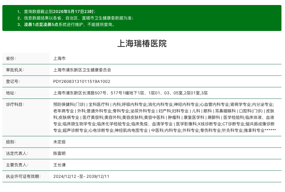一、 上海瑞椿医院口腔科价格表全览:从补牙到种牙要花多少钱?