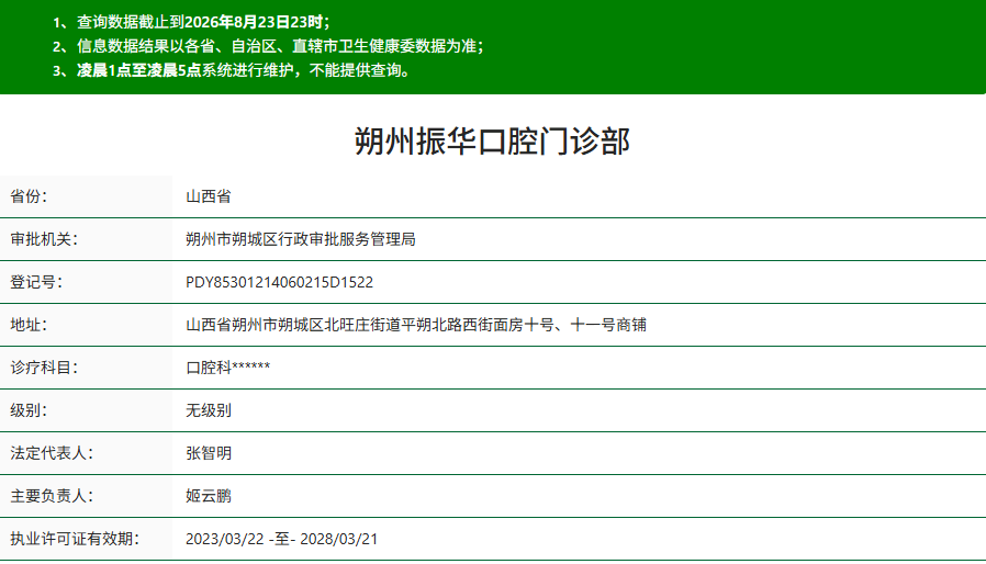 朔州振华口腔门诊部